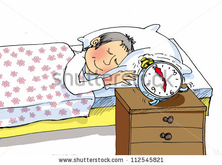 clock clipart tired