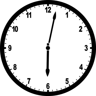 clocks clipart 6 am