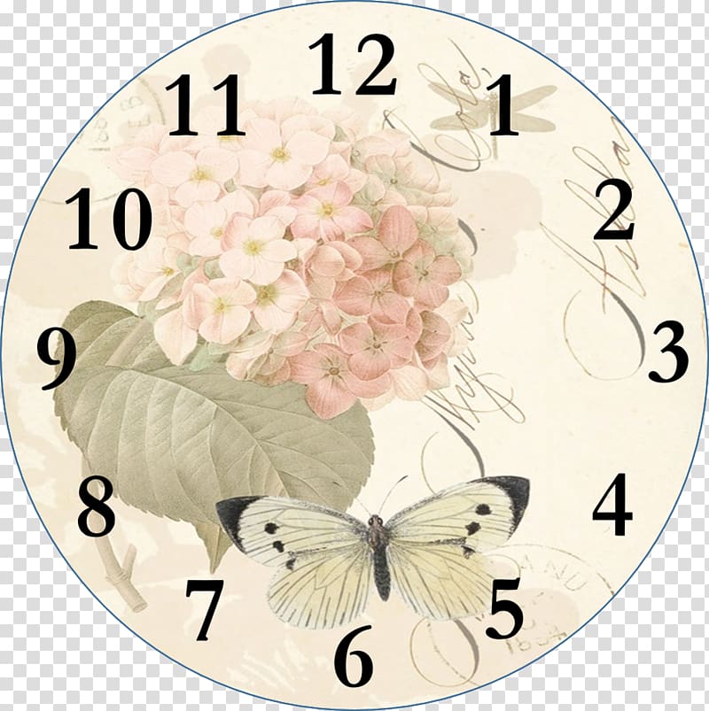 clocks clipart flower