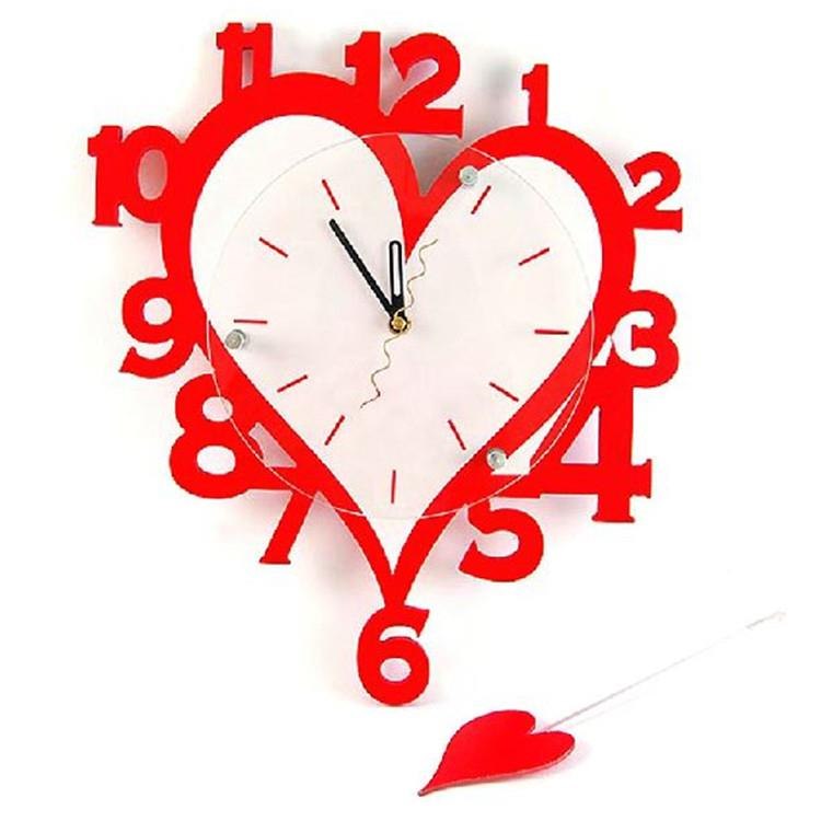clocks clipart heart