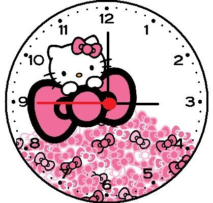 clocks clipart hello kitty