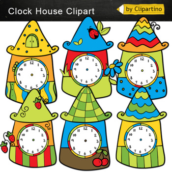 clocks clipart house