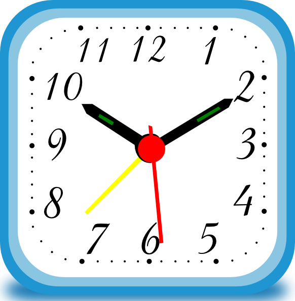 clocks clipart square