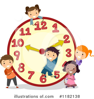 Clocks clipart student. Illustration by bnp design