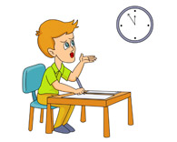 clocks clipart student