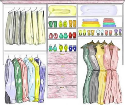 organized clipart wardrobe closet
