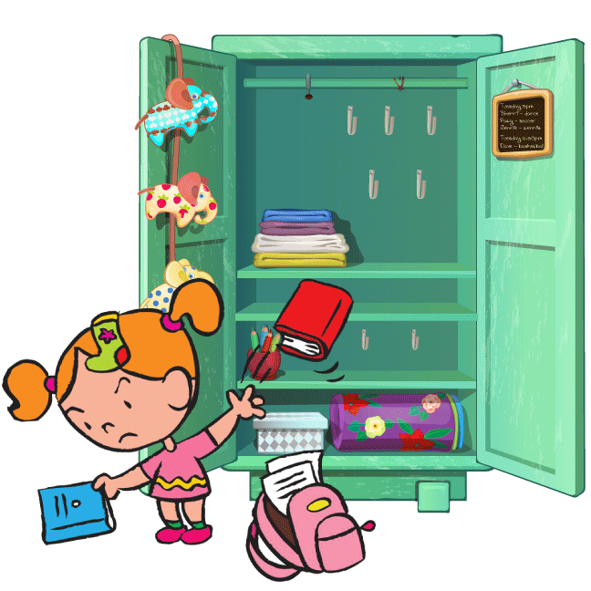 organized clipart closet cleaning