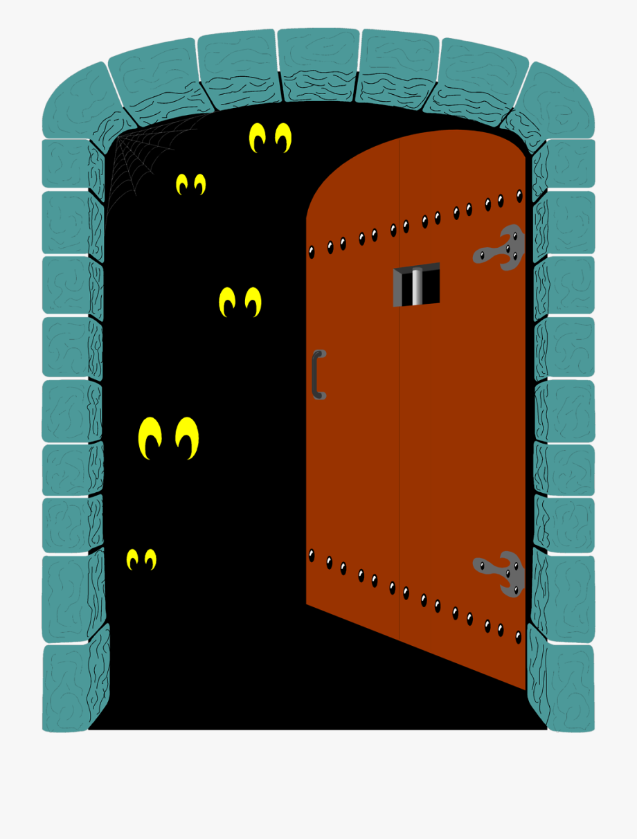 spooky clipart door