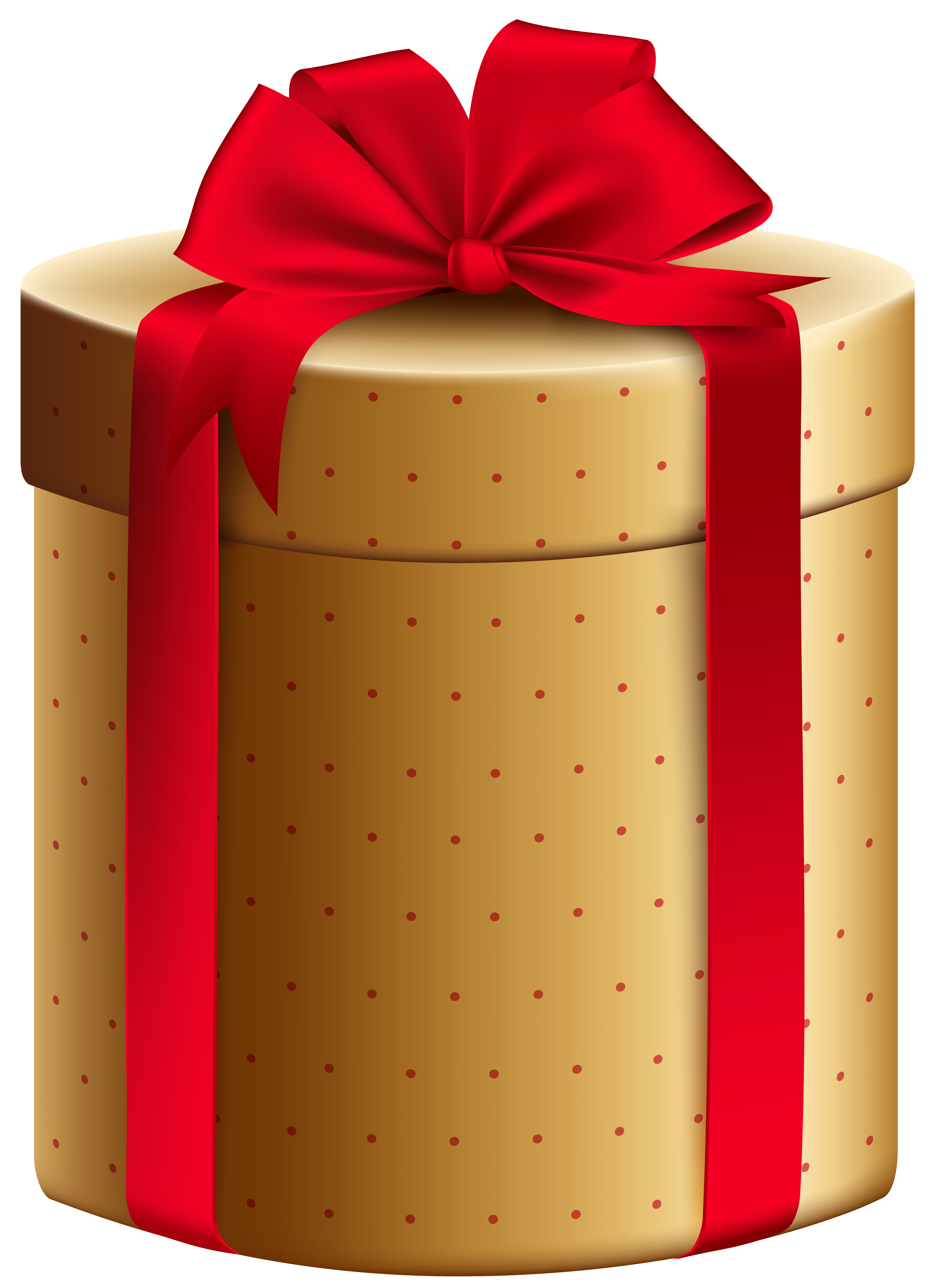Gift clipart hat box. Gold red png image
