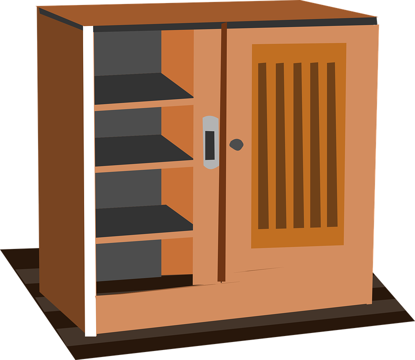closet clipart wooden cabinet