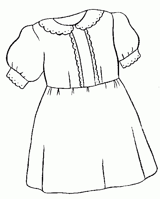 clothes clipart black and white
