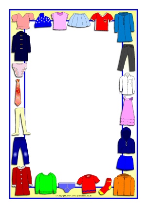 clothes clipart frame