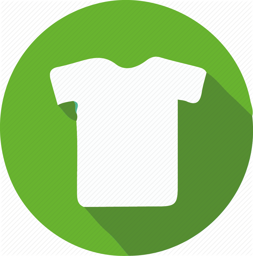 Clothes clipart icon. Green shopper by brian