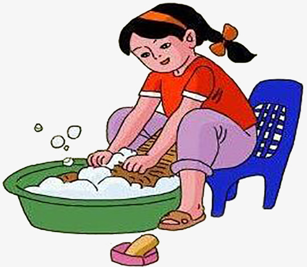 mother clipart washing