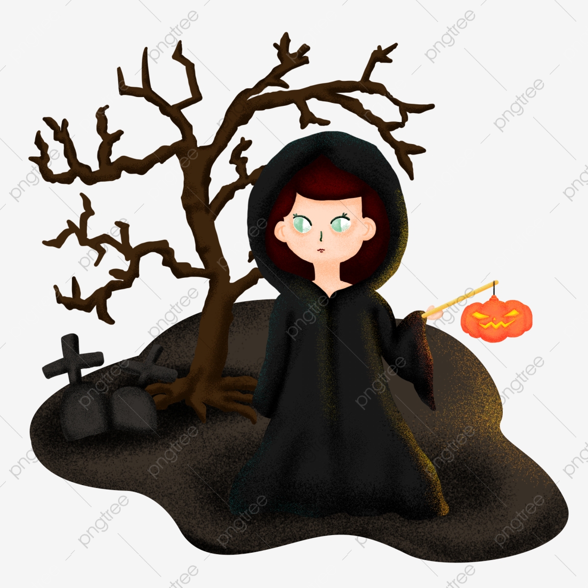 Witch clipart clothes. Halloween black woman pumpkin