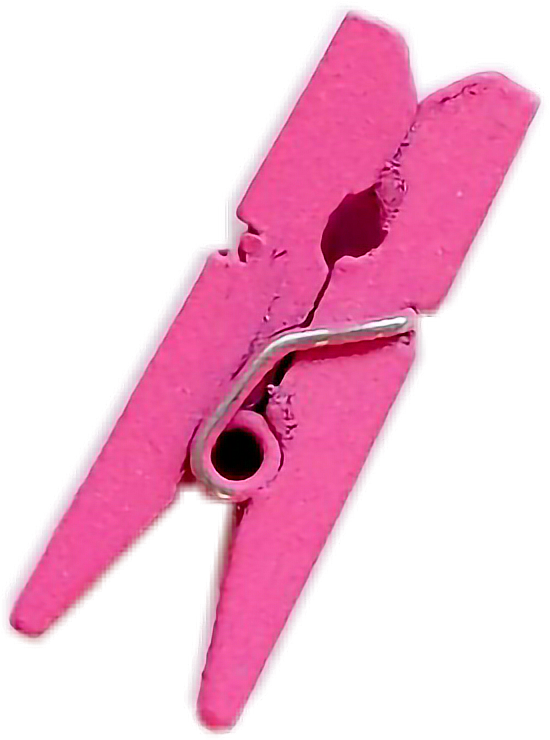 Clothes fabric cloth pin. Clothespin clipart pink