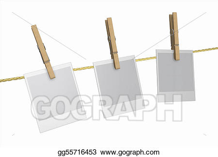Clothespin clipart polaroid. Stock illustrations peg wood