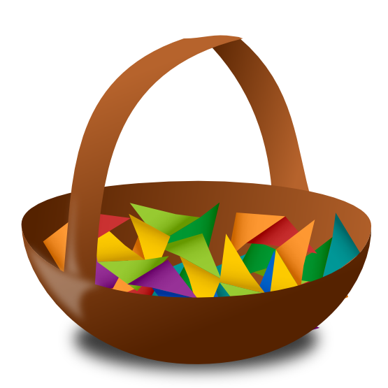 clothing clipart basket