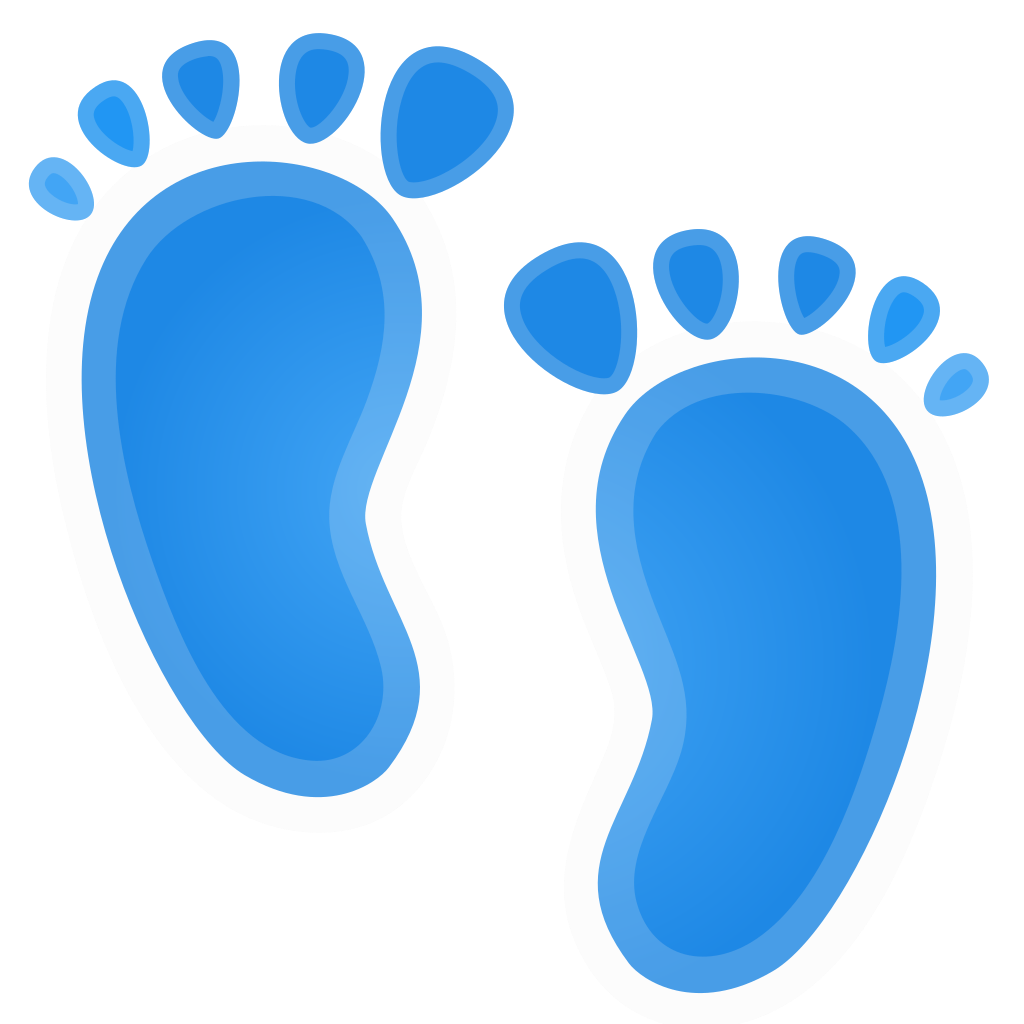 feet clipart footprint