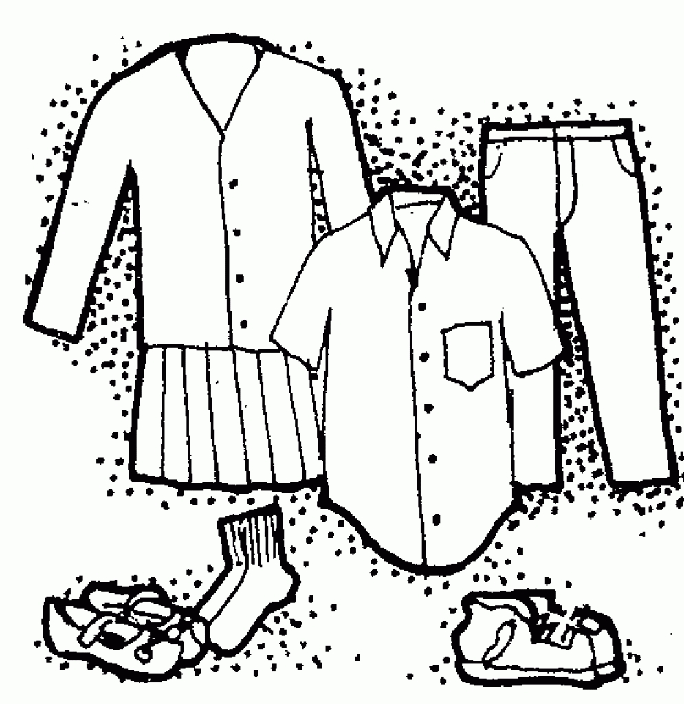 clothing clipart dark clothes