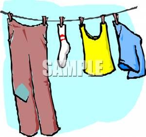 clothing clipart hanged clothes
