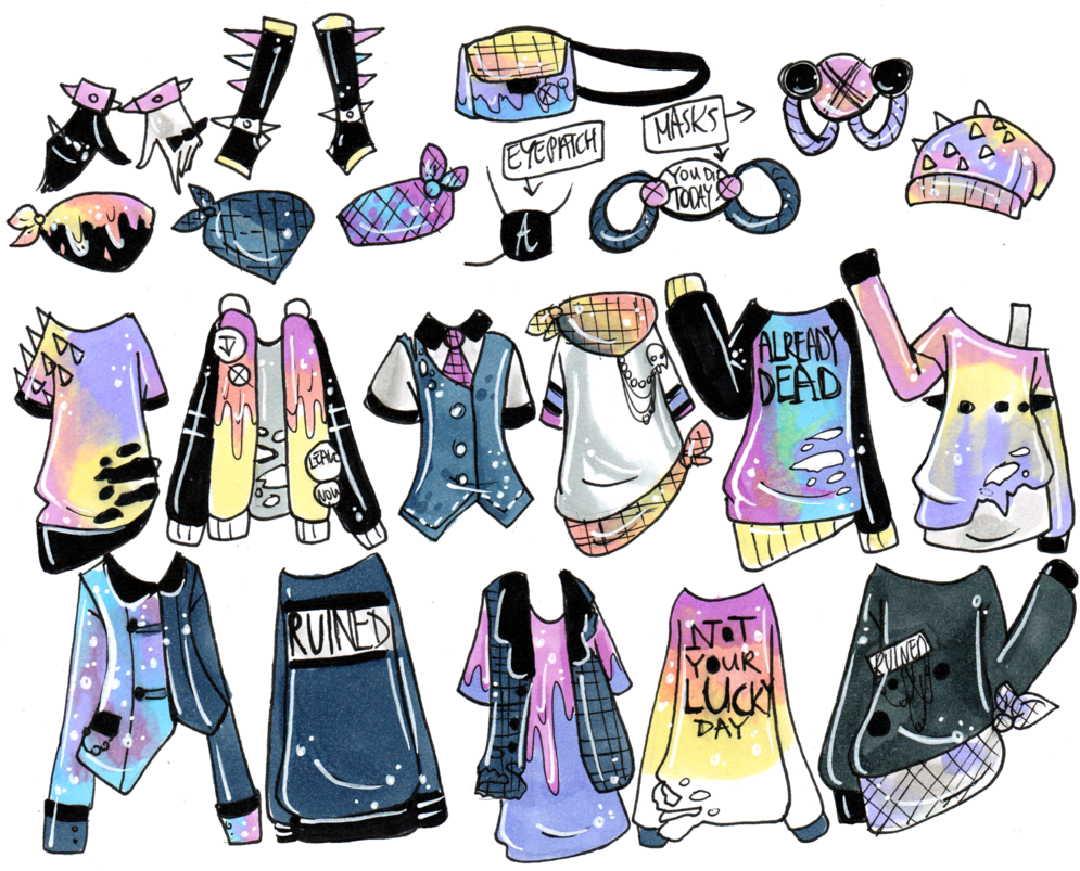 clothing clipart mix match clothes