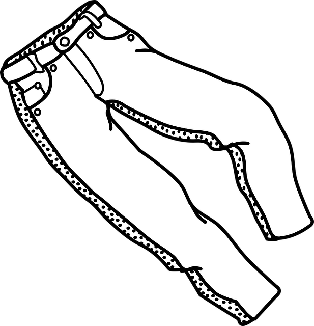 jeans clipart outline