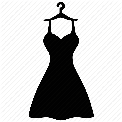 Clothing clipart party clothes. Silhouette dress shop 