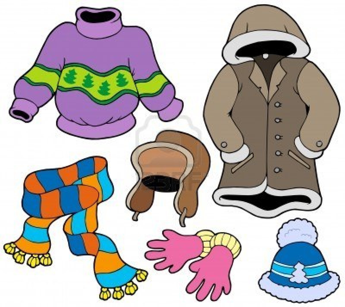 . Clothing clipart warm clothes