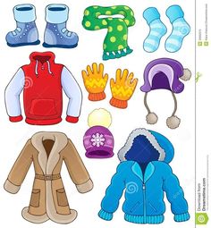 Clothing clipart warm clothes.  best winter images