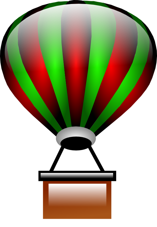 cloud clipart hot air balloon