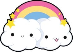 Clip art library . Cloud clipart kawaii