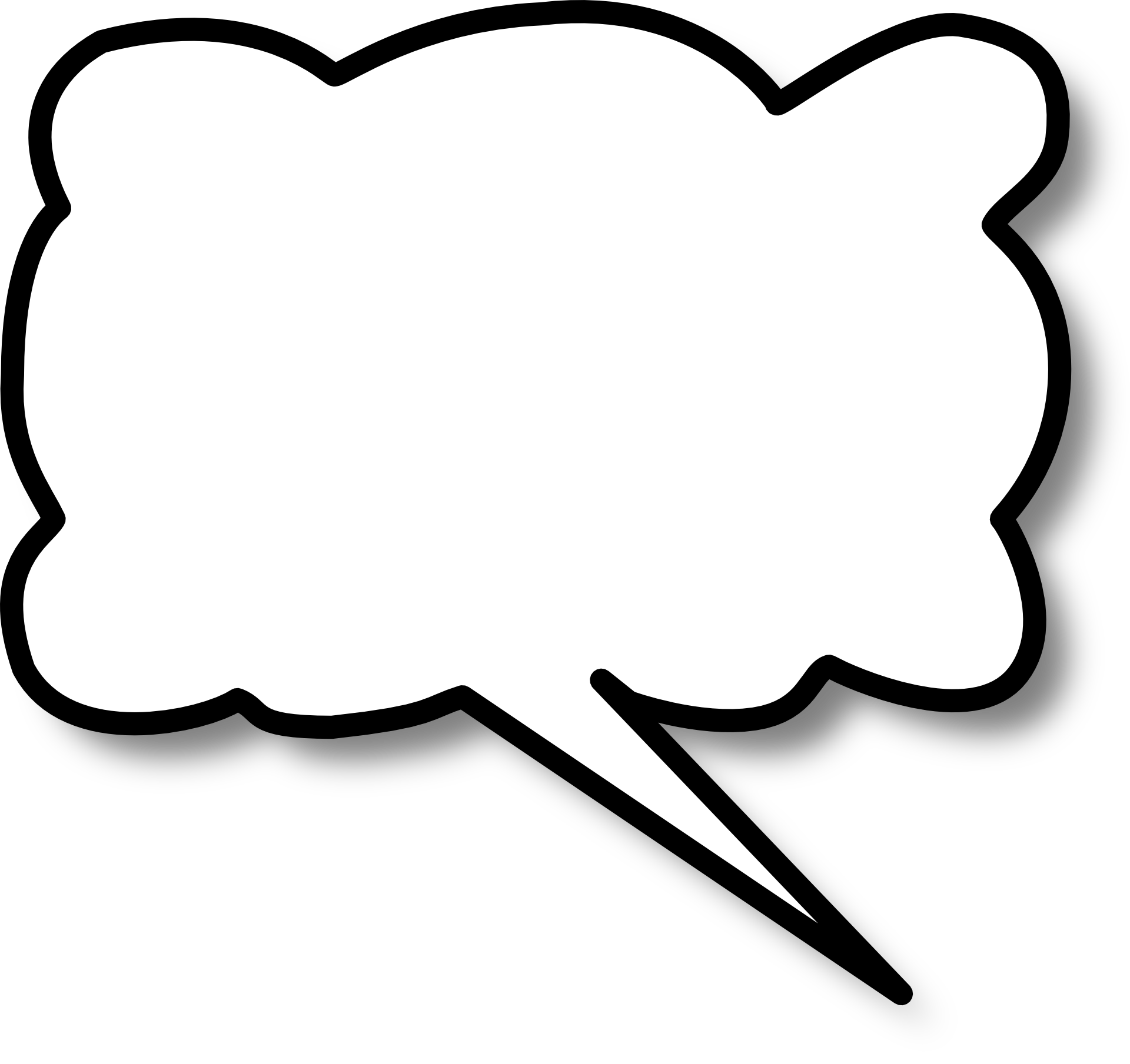 clouds clipart thought bubble