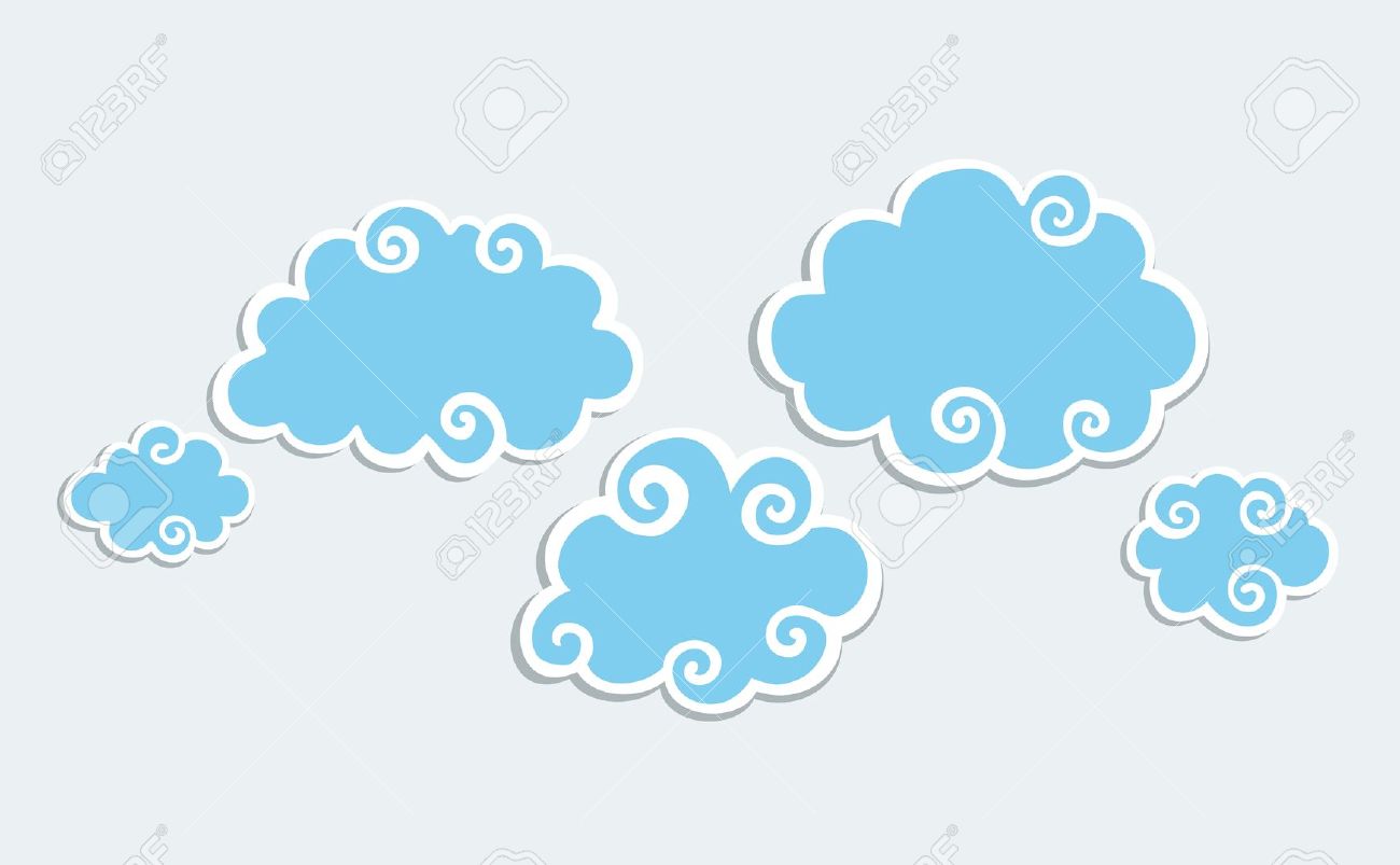 clouds clipart borders