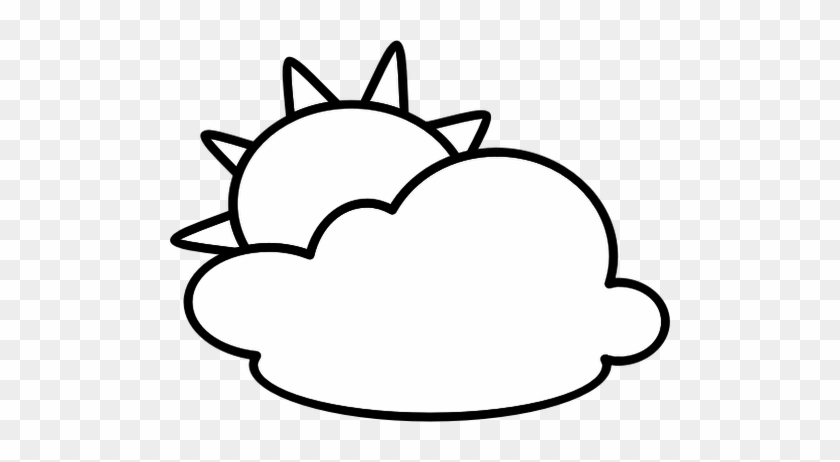 cloudy clipart black and white