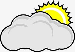 cloudy clipart cartoon