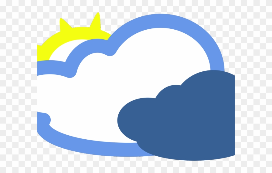 Cloudy clipart cold. Symbol weather cartoon clouds