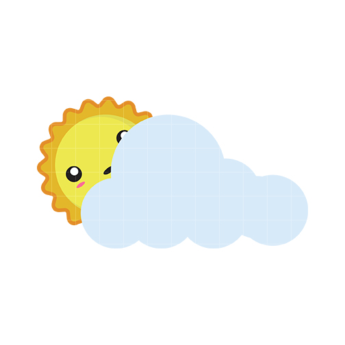 cloudy clipart face