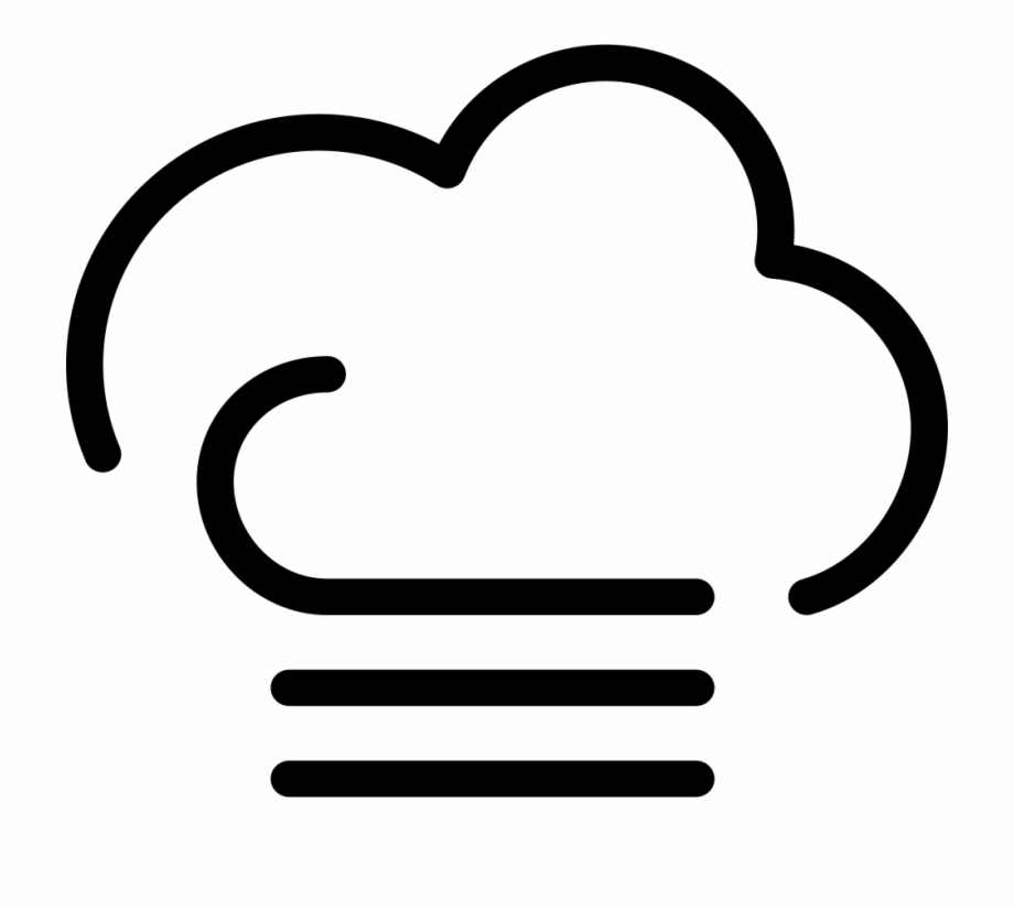 Cloudy foggy weather svg. Windy clipart windy symbol