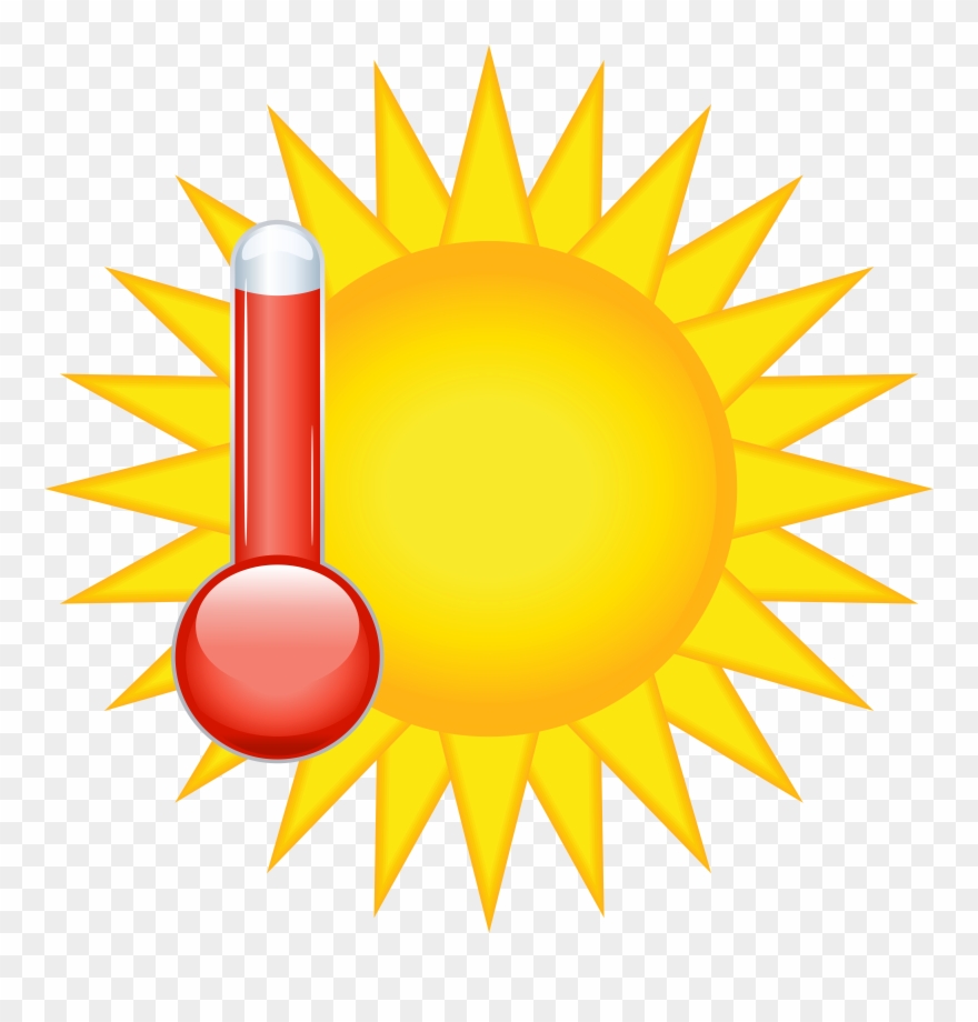 Cloudy clipart hot weather. Icon png clip art