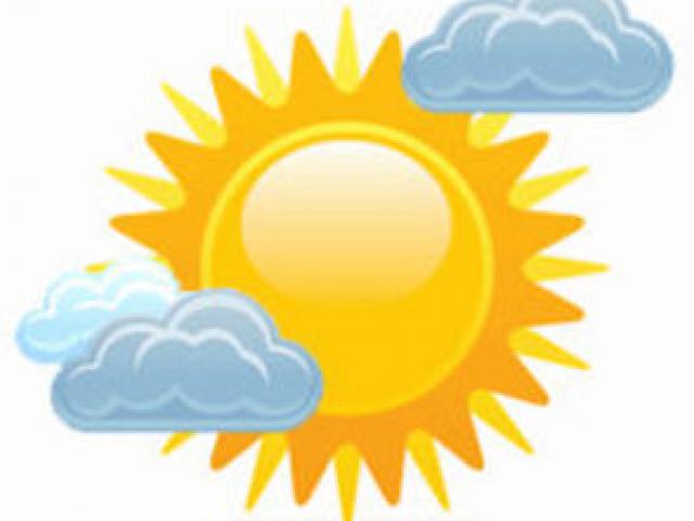 Cloudy clipart mainly. Free sunny download clip