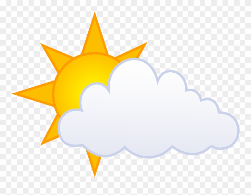 cloudy clipart partly cloudy