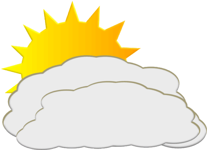 cloudy clipart warm weather