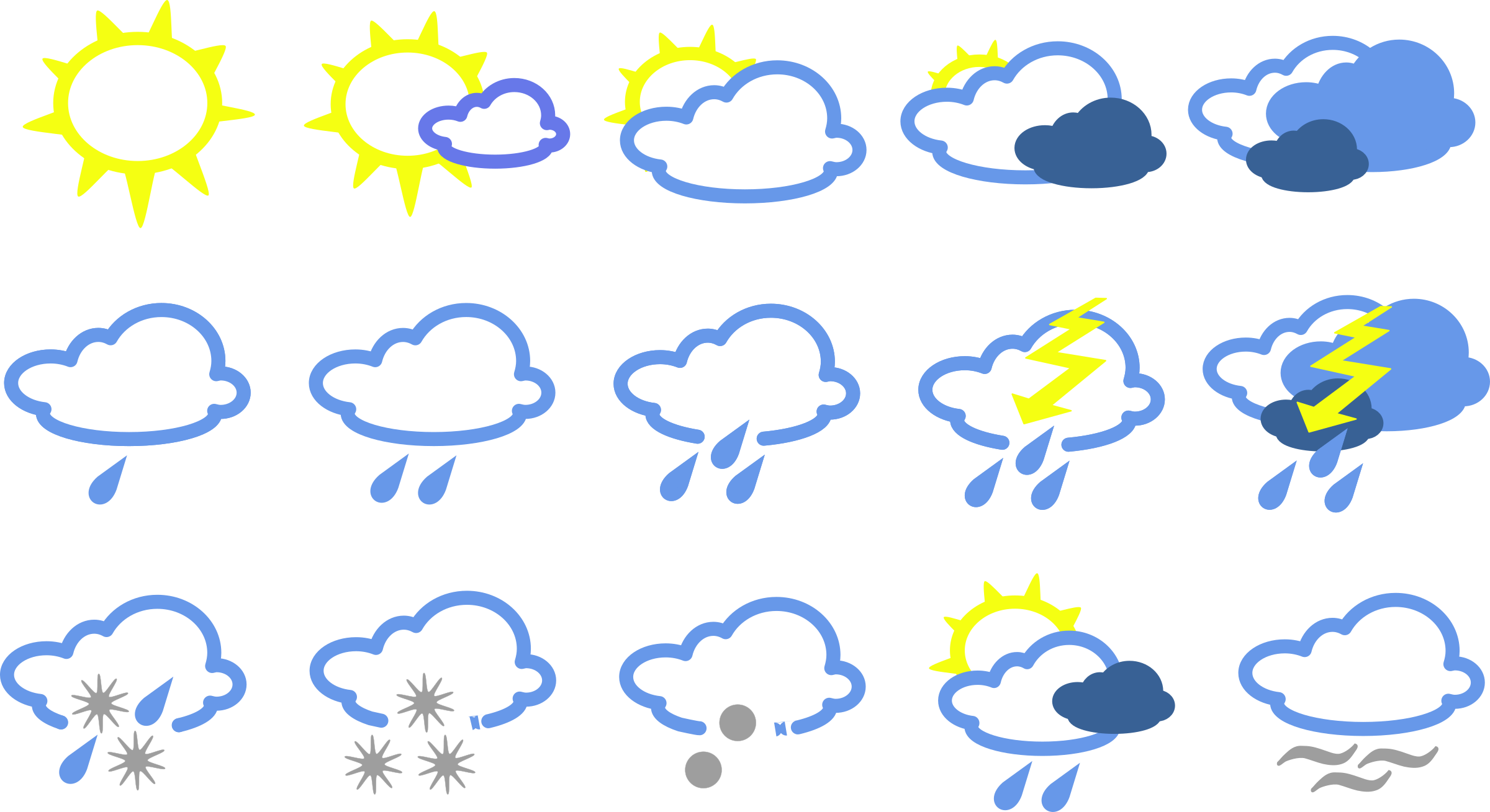 cloudy clipart wather