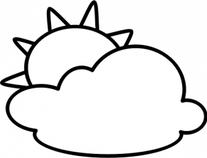 Publicdomainvectors org outline symbol. Cloudy clipart white thing