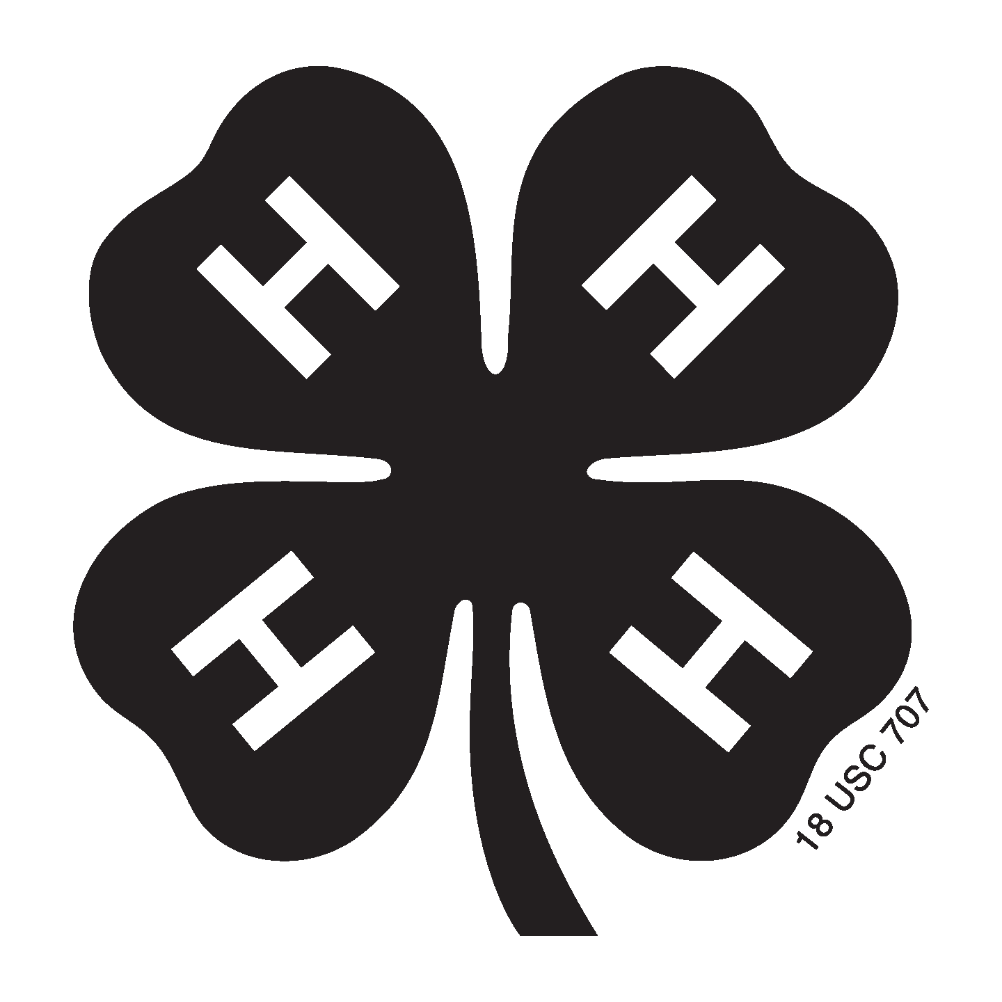 clover clipart black and white
