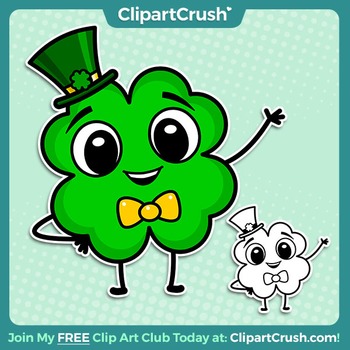 St patrick s day. Clover clipart cartoon
