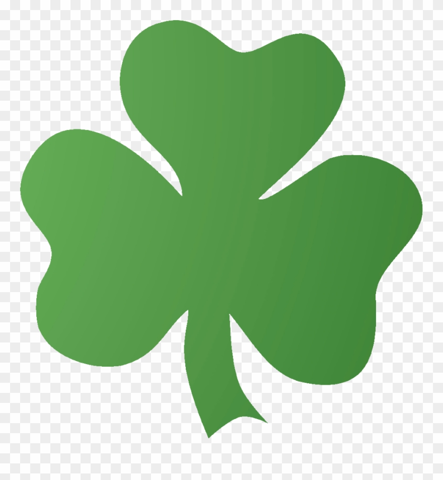 Clover clipart celtic. Green irish shamrock on