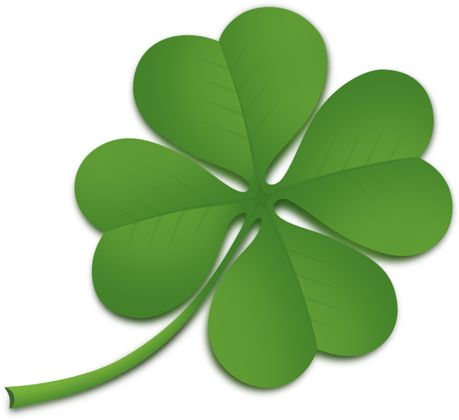 Leaf one isolated stock. Clover clipart clover grass