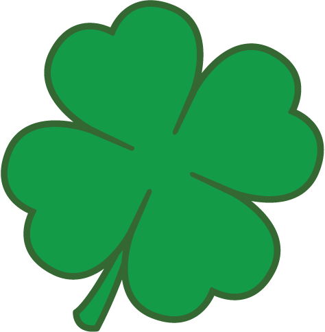 Shamrock outline arrow free. Clover clipart left